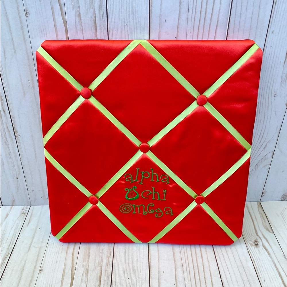 Alpha Chi Omega Satin Picture Display Board